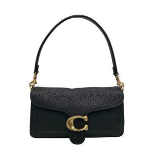 Coach Black Pebbled Leather Tabby 26 Convertible Shoulder Bag 73995